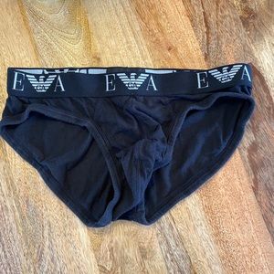 Emporio Armani black briefs - small